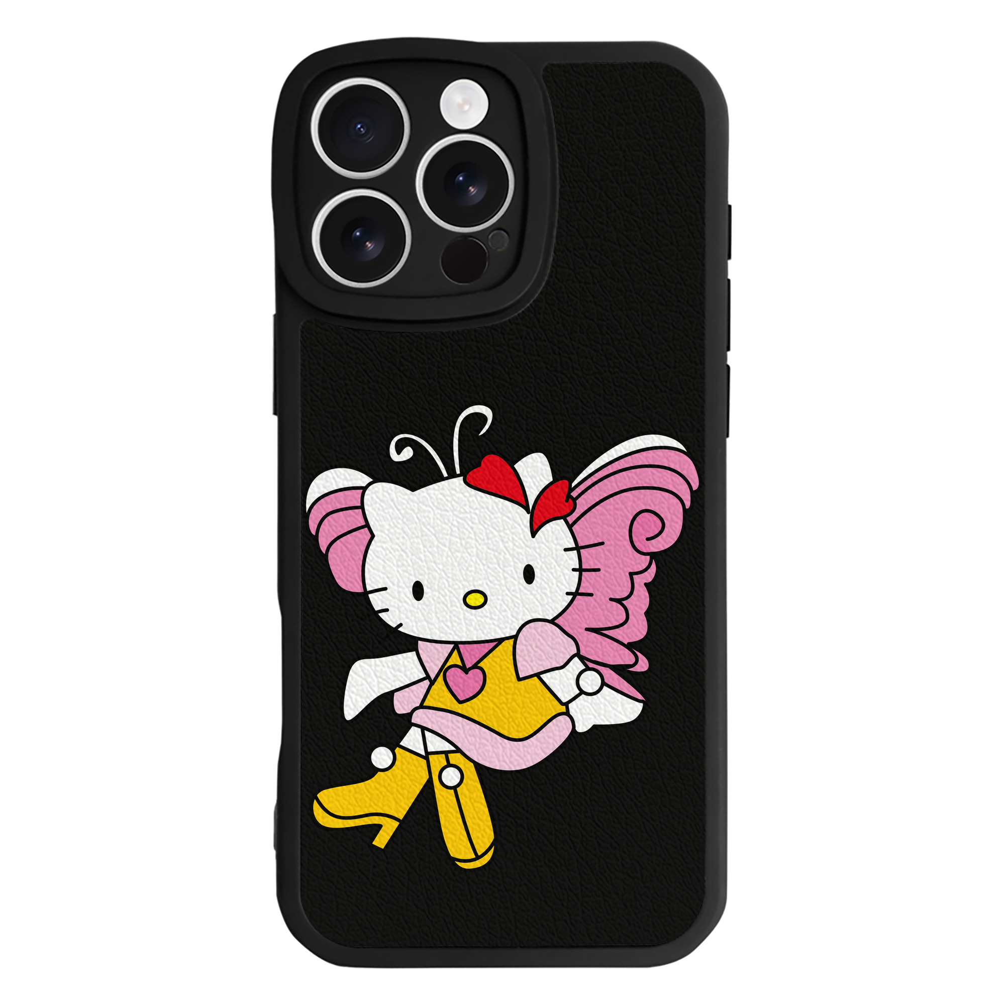 （画像用） Hello Kitty ハローキティ 【iPhone 16シリーズ対応】シリコンスマホケース（レザー調） 材質：シリコン